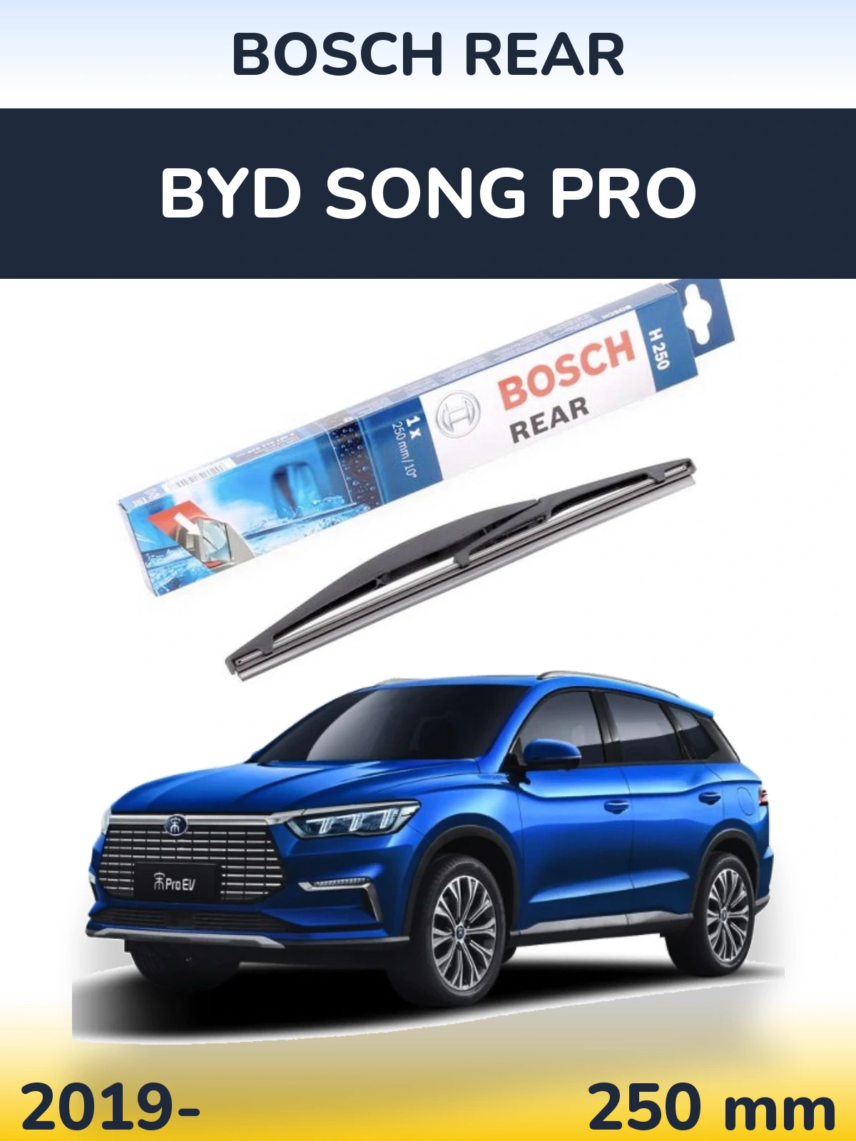 Torkarblad BOSCH Rear för BYD Song Pro