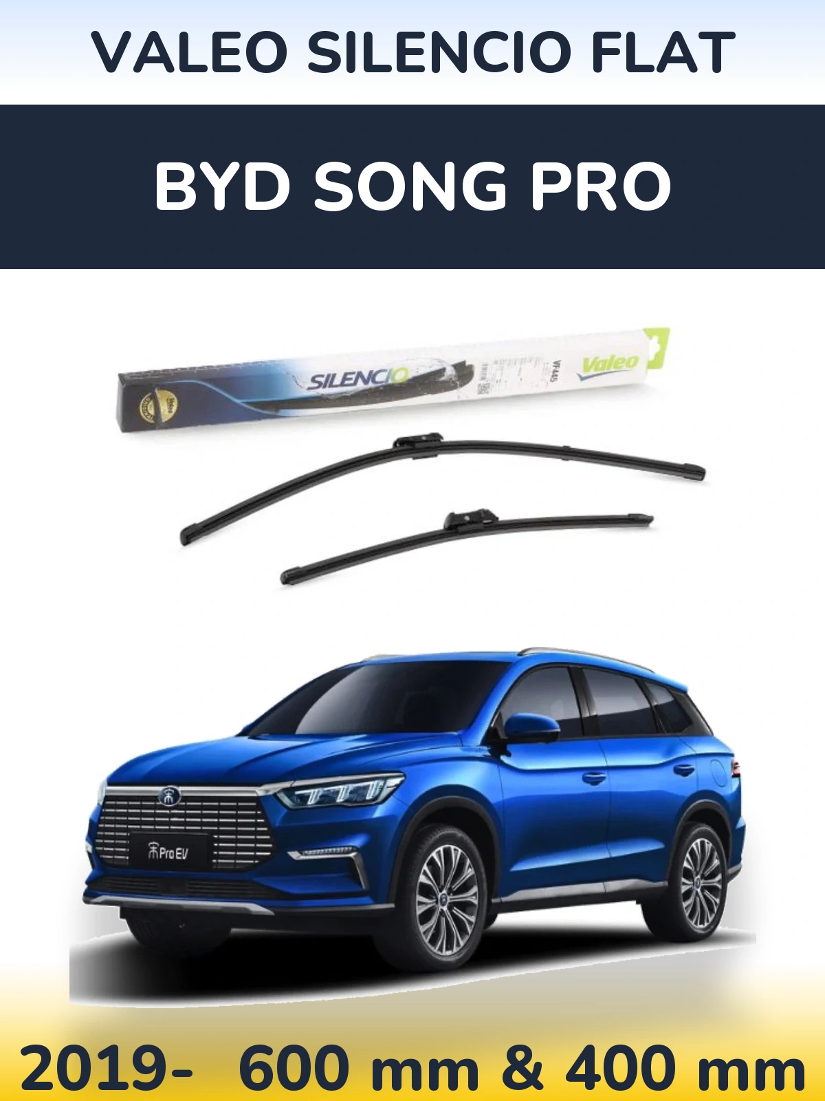 Torkarblad Valeo Silencio Flat för BYD Song Pro