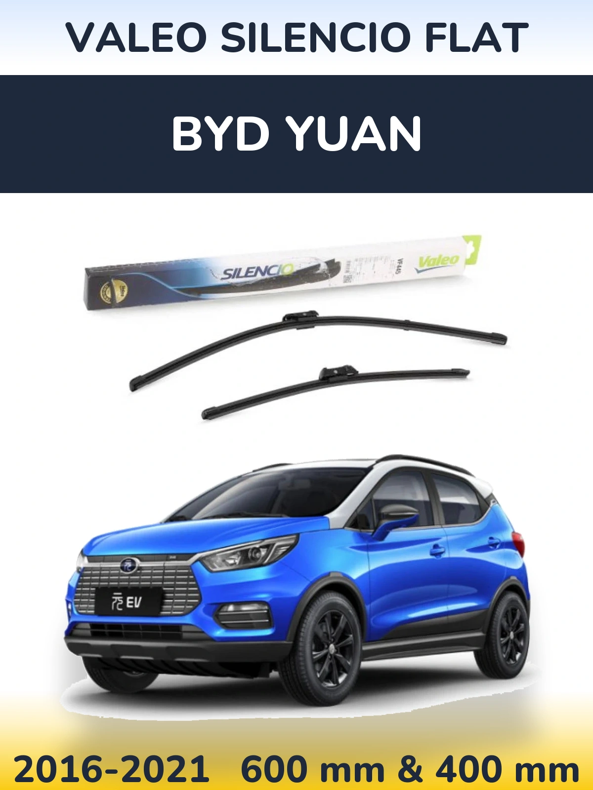 Torkarblad Valeo Silencio Flat för BYD Yuan