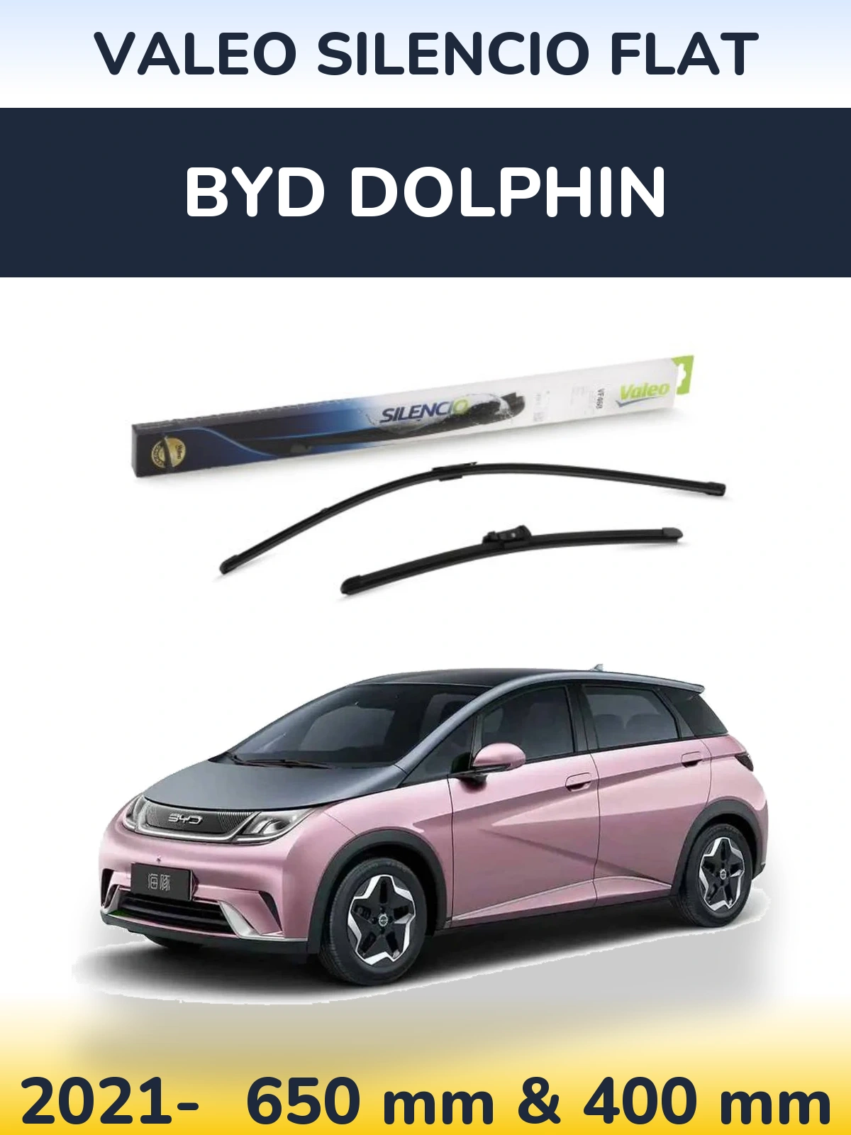 Torkarblad Valeo Silencio Flat för BYD Dolphin