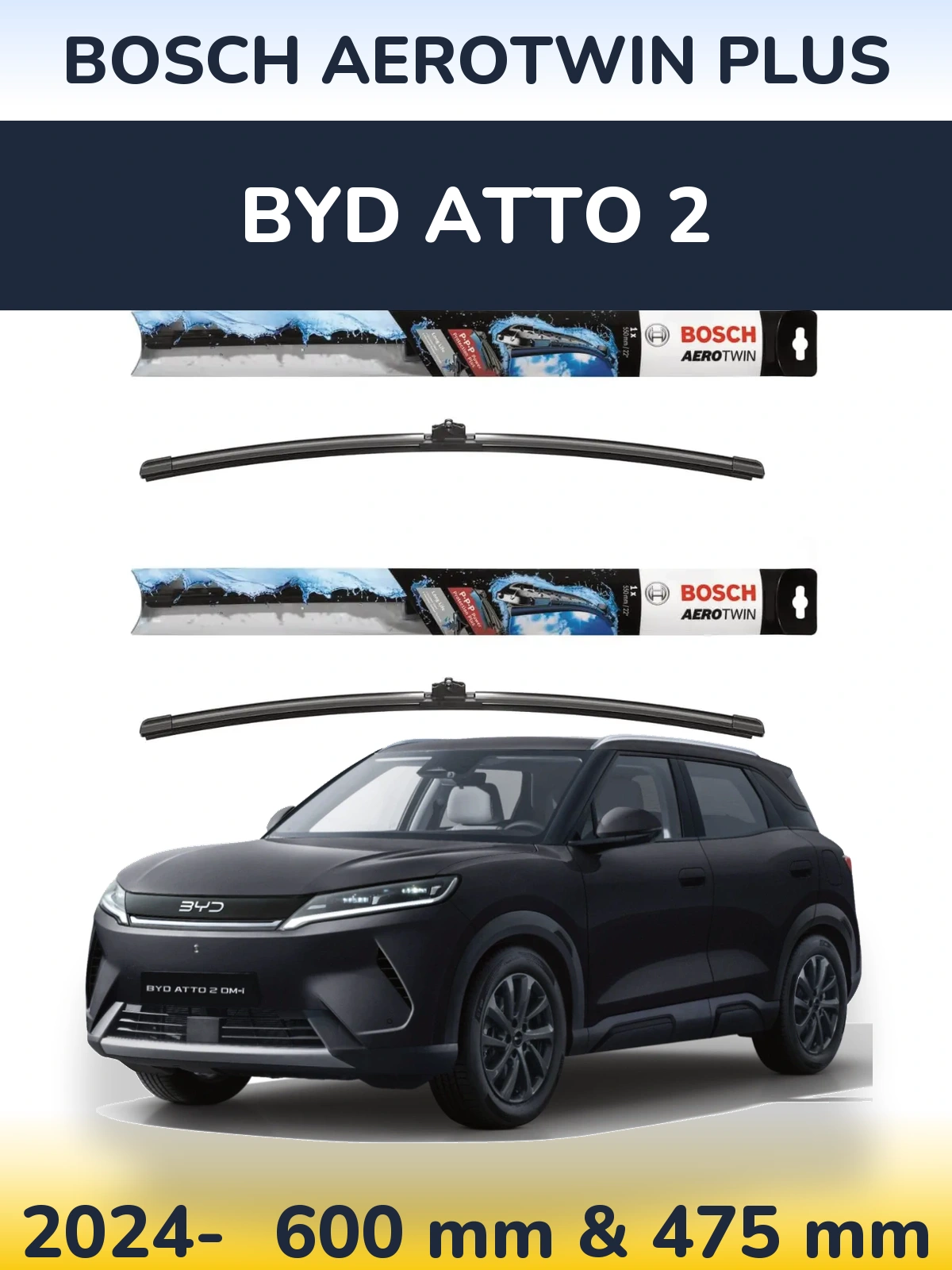 Torkarblad BOSCH AeroTwin Plus för BYD Atto 2