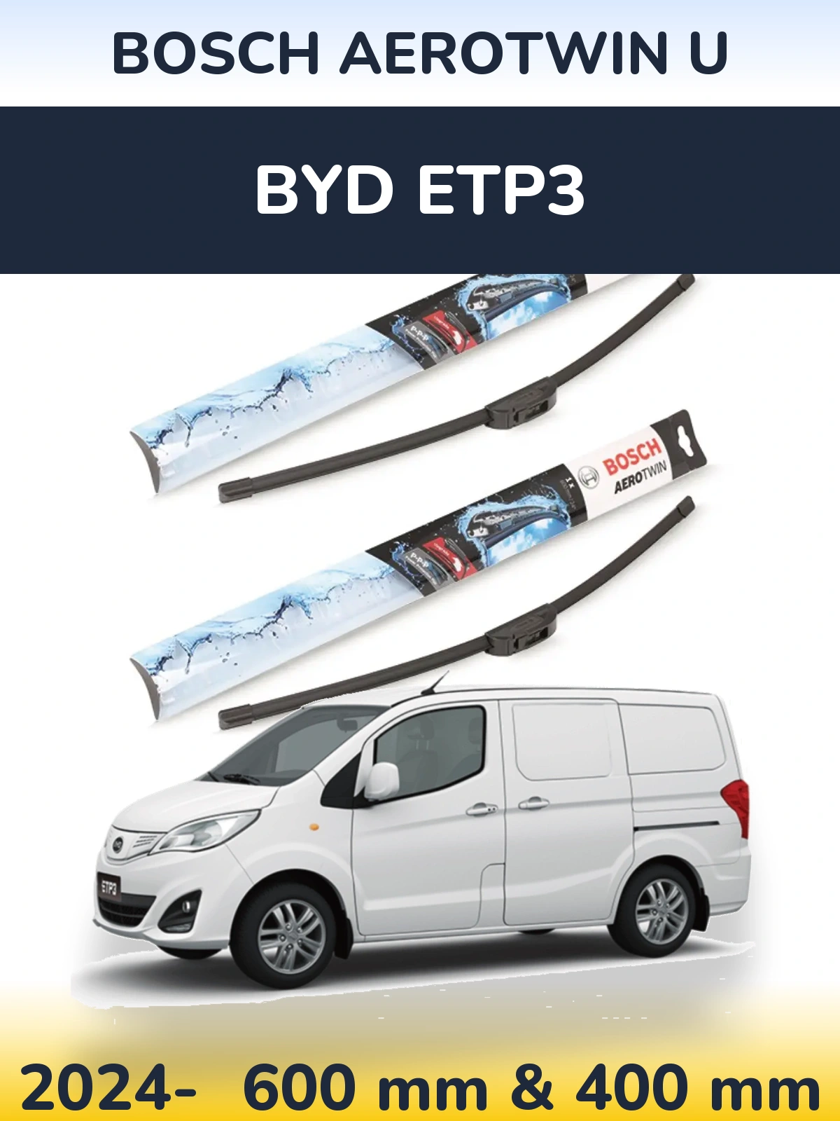 Torkarblad BOSCH AeroTwin U för BYD ETP3