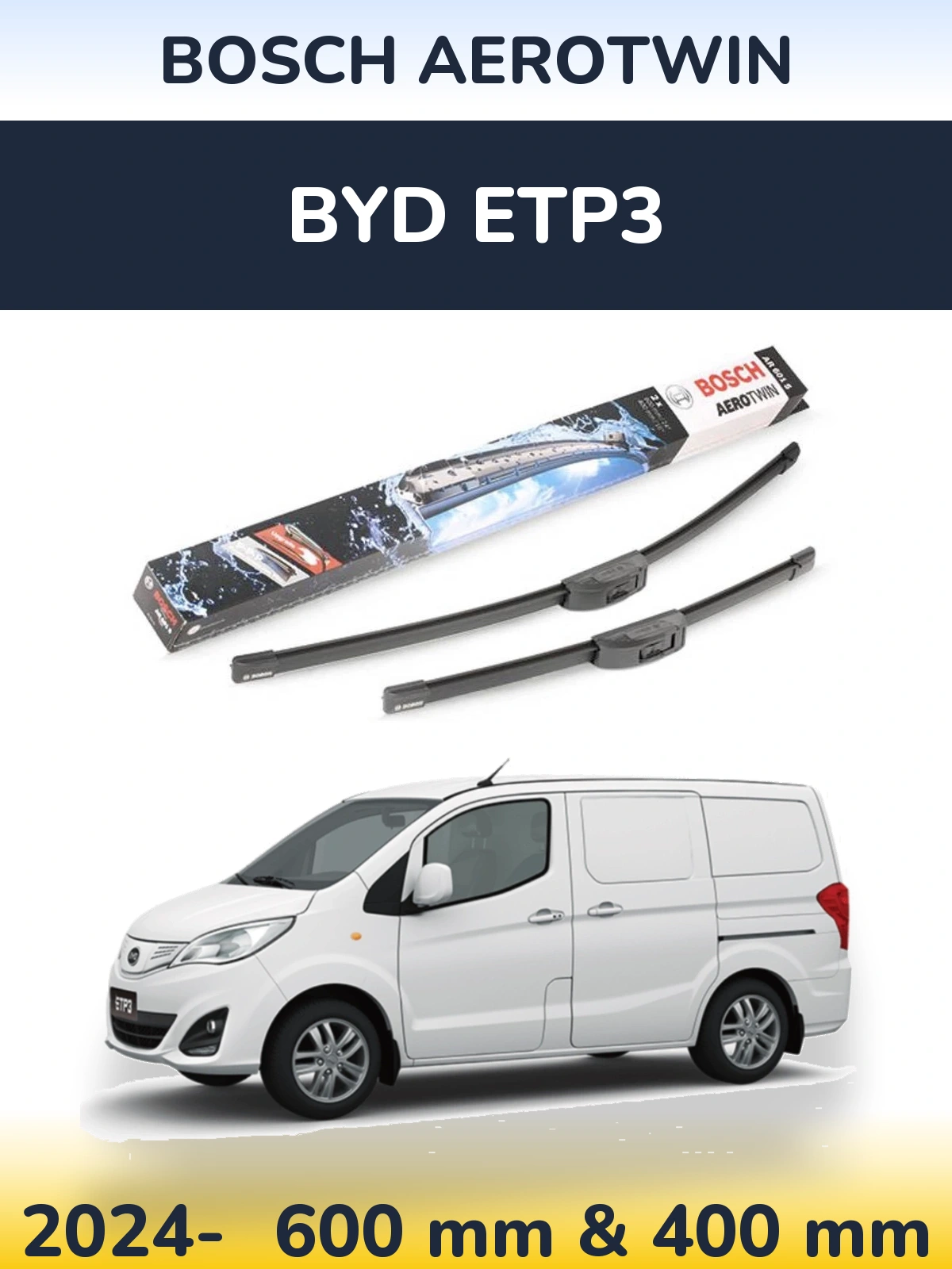 Torkarblad BOSCH AeroTwin för BYD ETP3