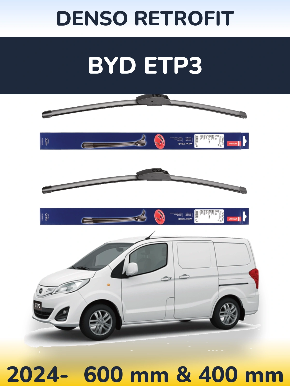 Torkarblad Denso Retrofit för BYD ETP3