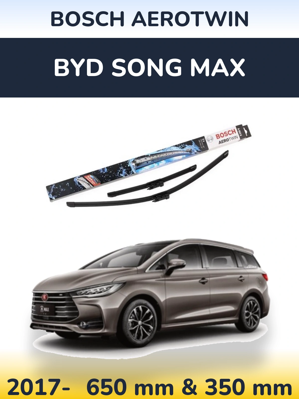 Torkarblad BOSCH AeroTwin för BYD Song Max