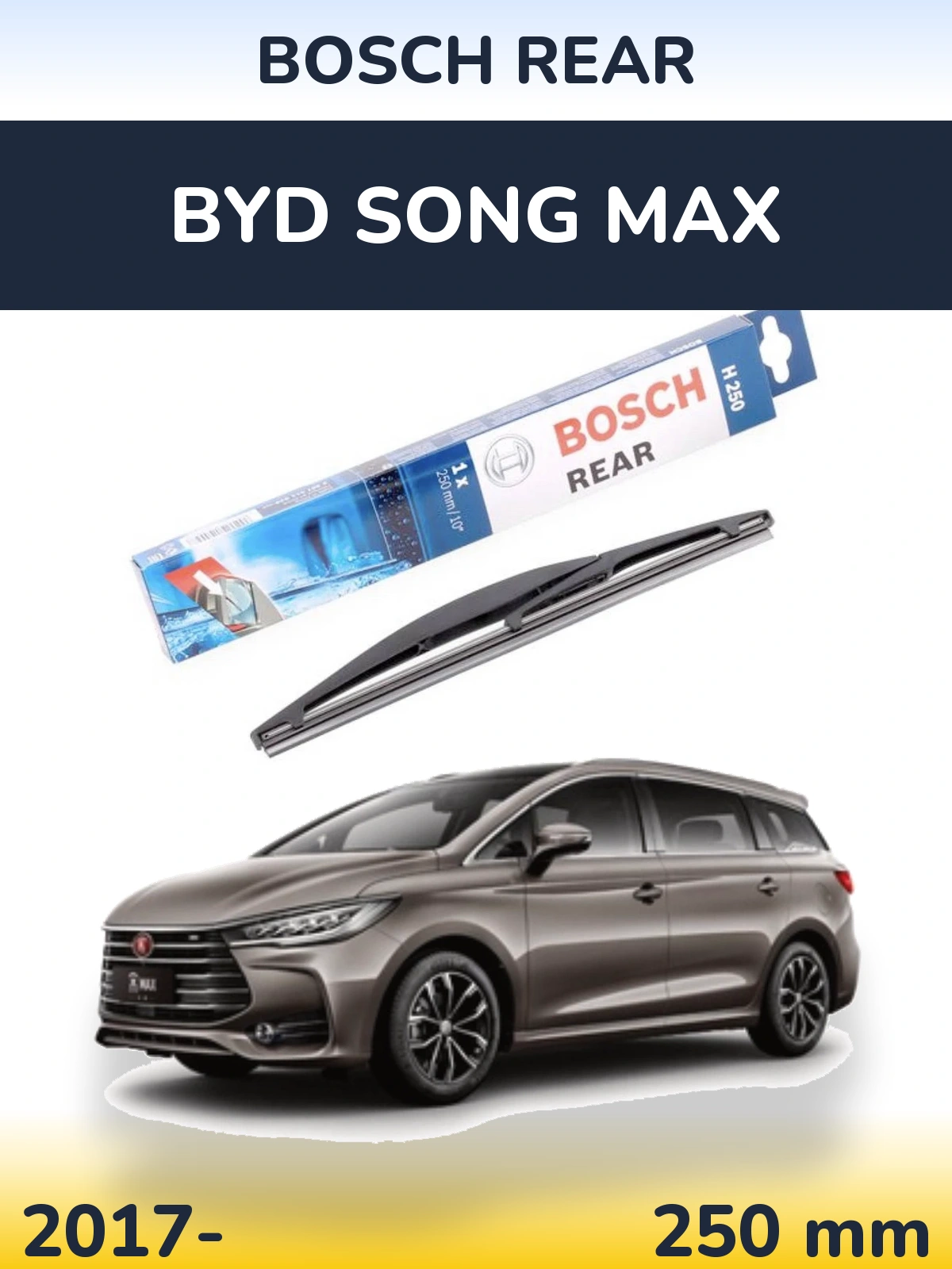 Torkarblad BOSCH Rear för BYD Song Max
