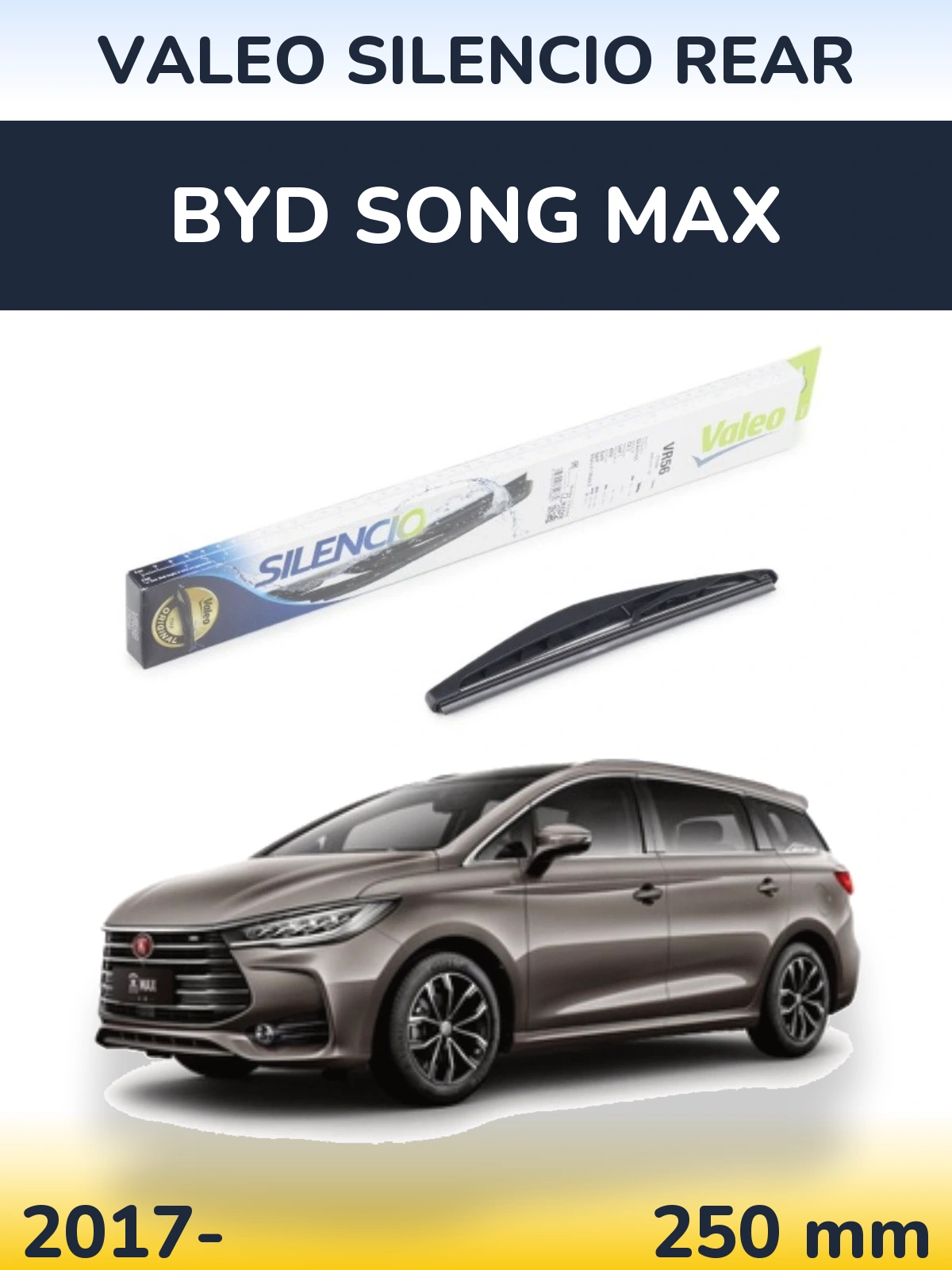 Torkarblad Valeo Silencio Rear för BYD Song Max