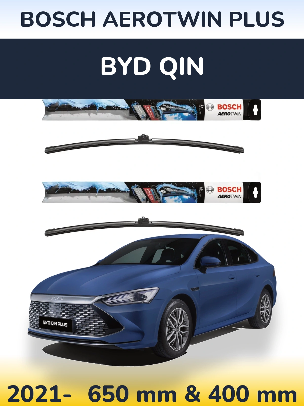 Torkarblad BOSCH AeroTwin Plus för BYD Qin