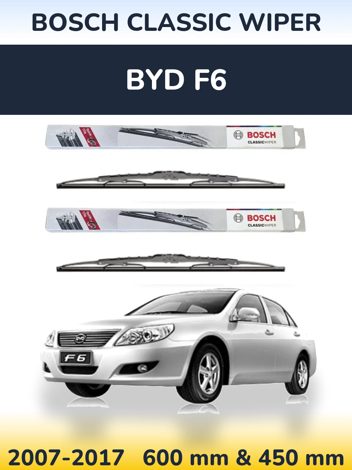 Torkarblad BOSCH Classic Wiper för BYD F6