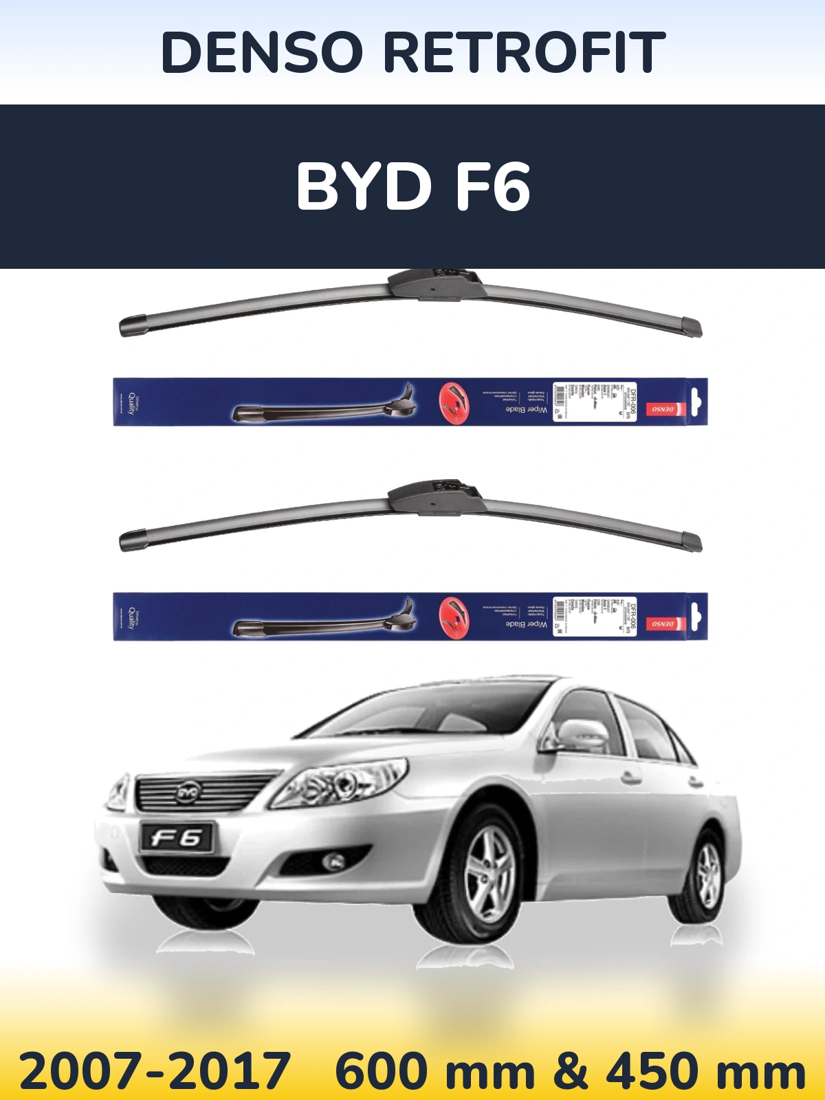 Torkarblad Denso Retrofit för BYD F6