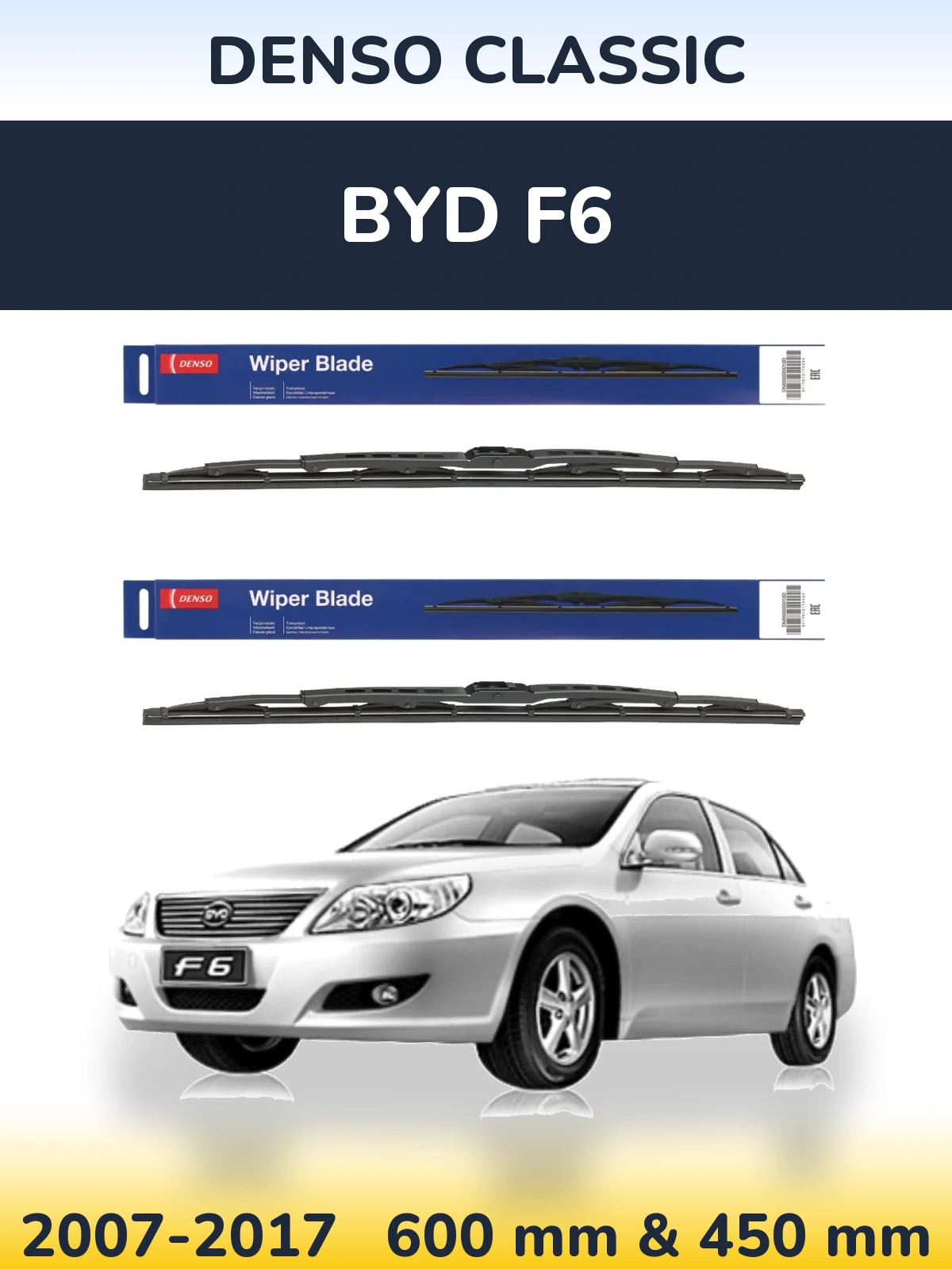 Torkarblad Denso Classic för BYD F6