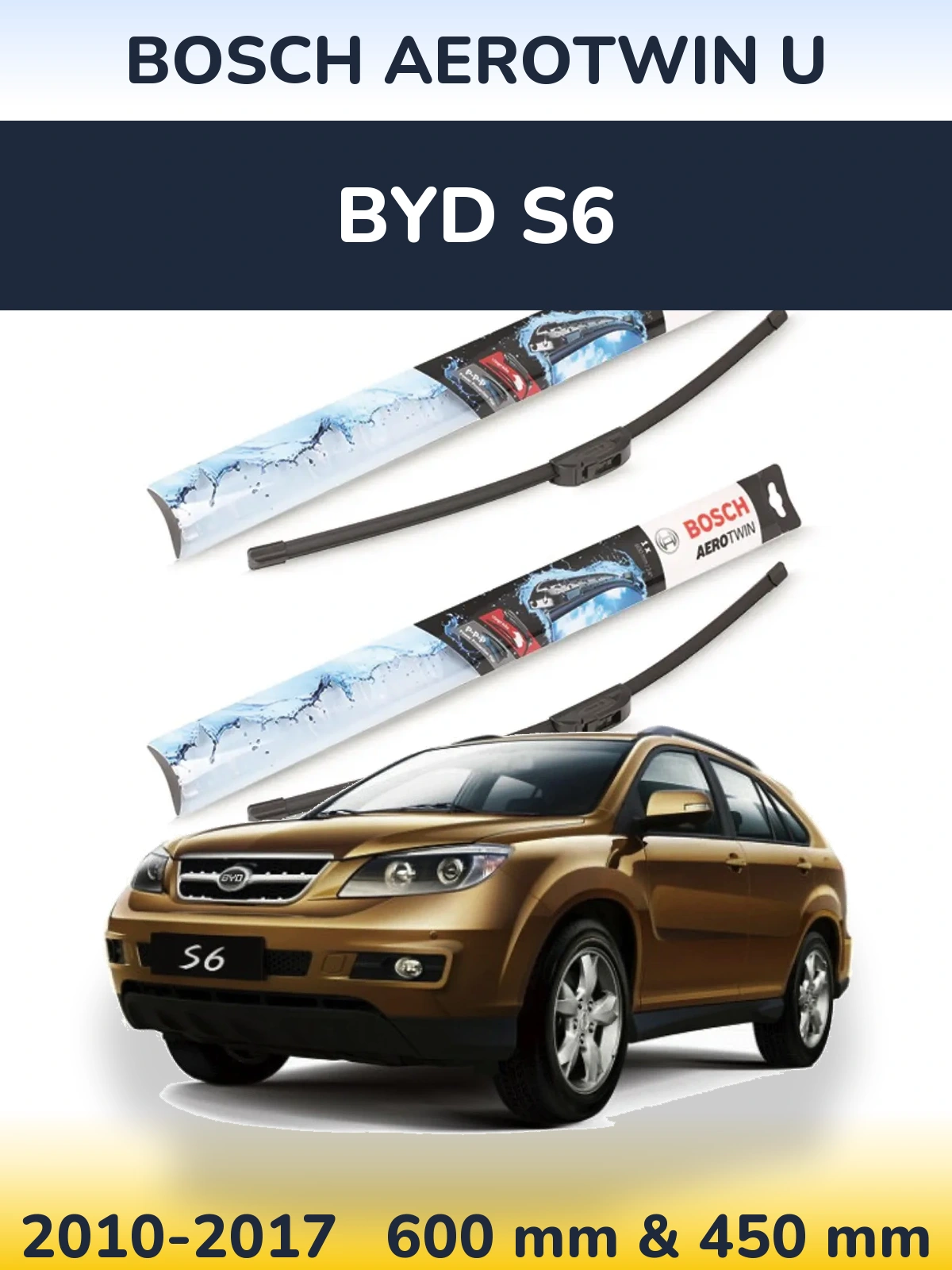 Torkarblad BOSCH AeroTwin U för BYD S6