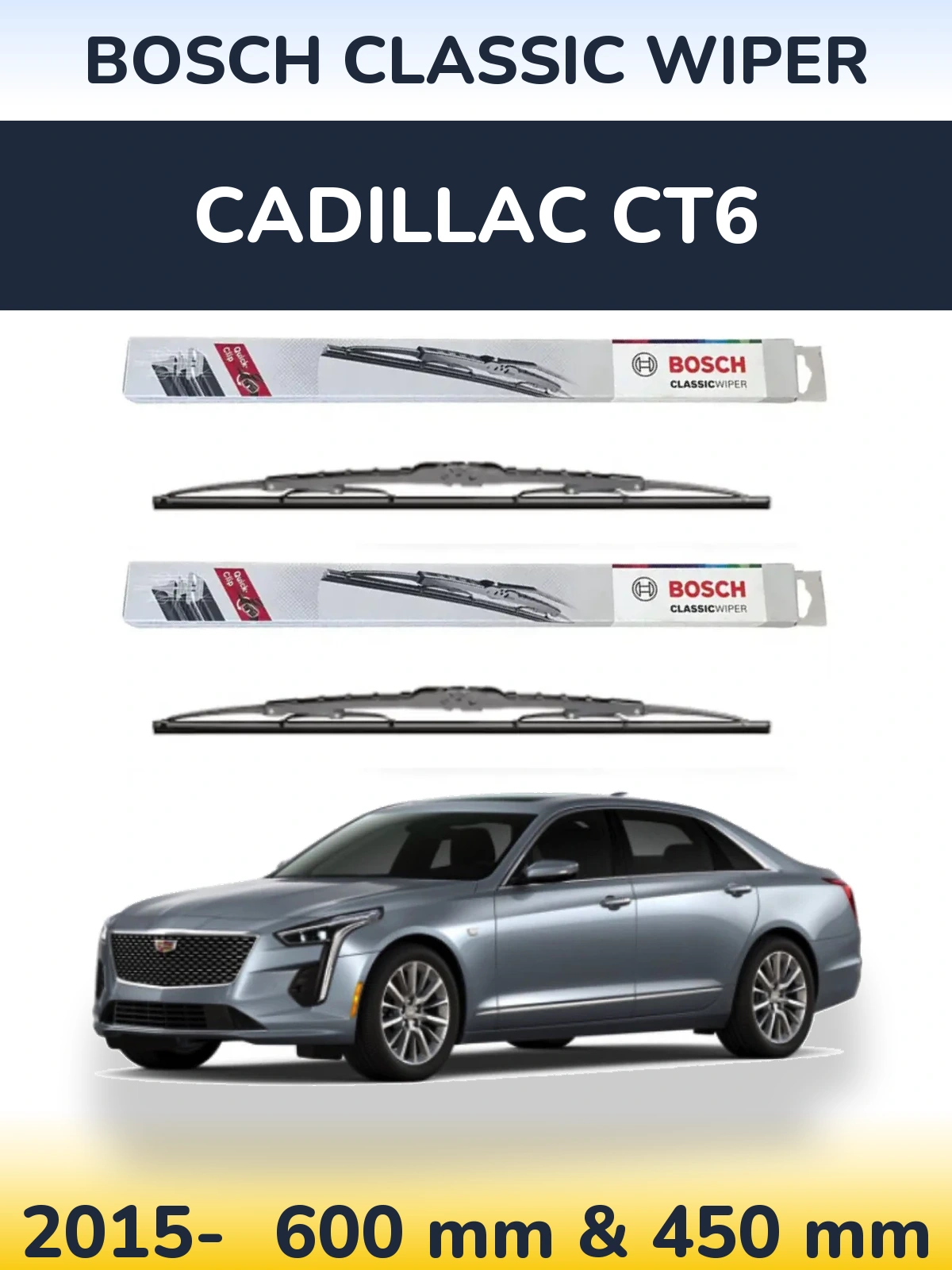 Torkarblad BOSCH Classic Wiper för Cadillac CT6