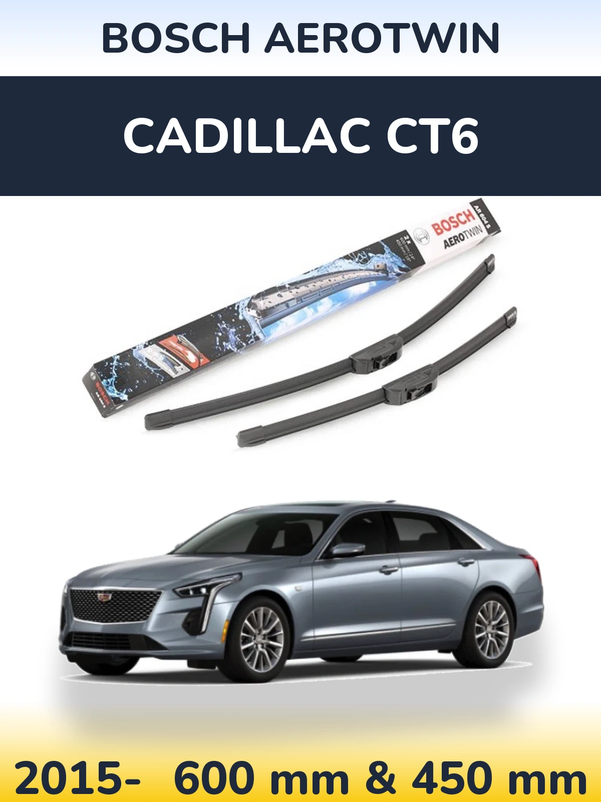 Torkarblad BOSCH AeroTwin för Cadillac CT6