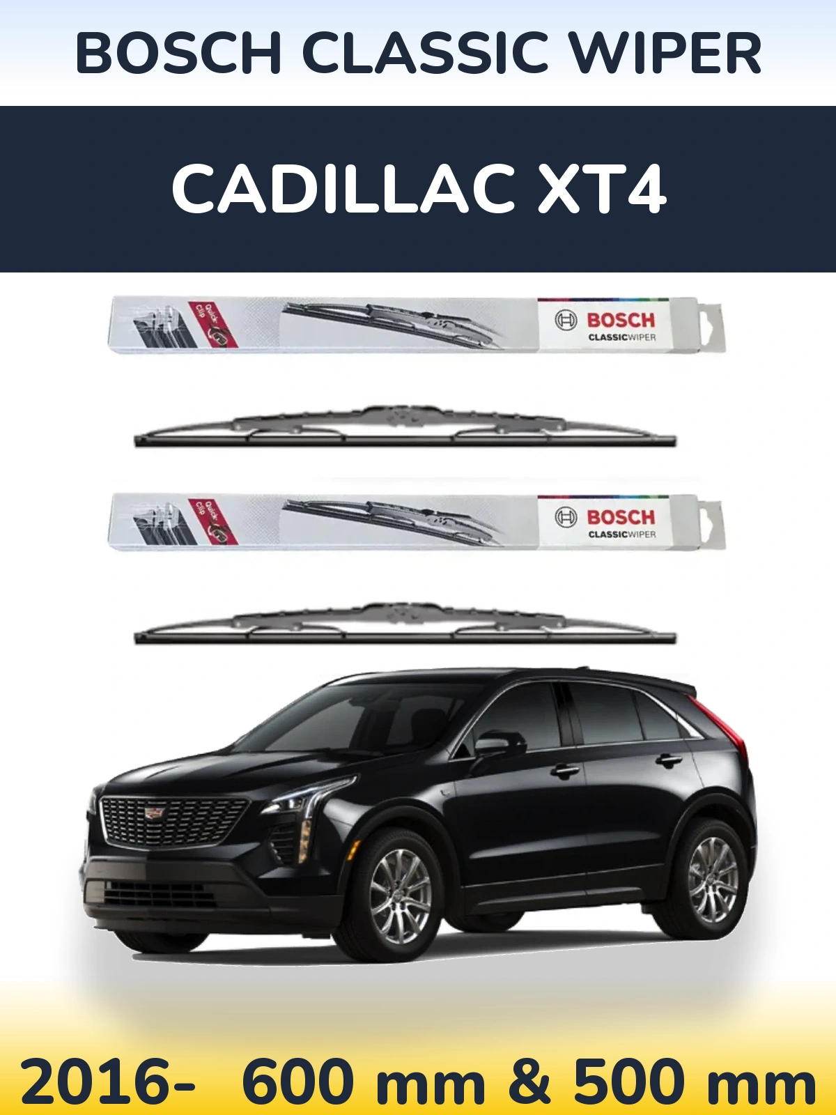 Torkarblad BOSCH Classic Wiper för Cadillac XT4