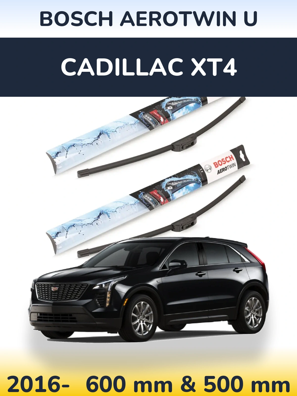 Torkarblad BOSCH AeroTwin U för Cadillac XT4