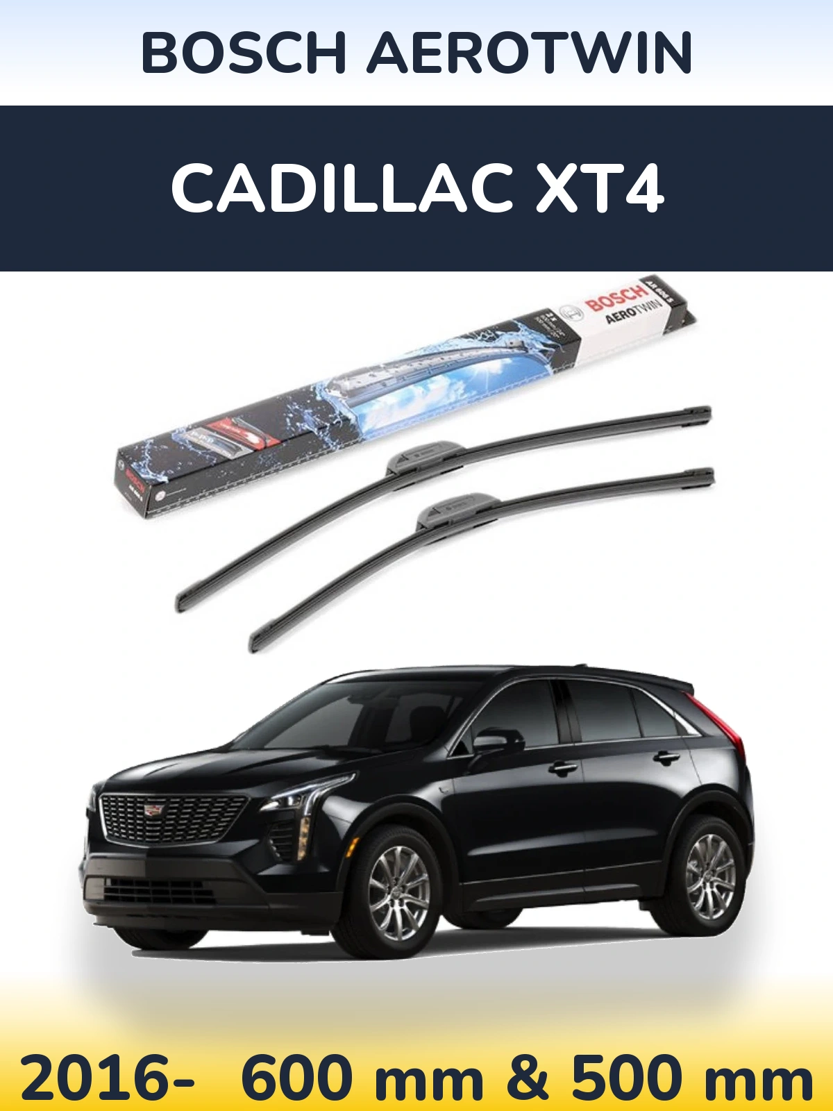 Torkarblad BOSCH AeroTwin för Cadillac XT4