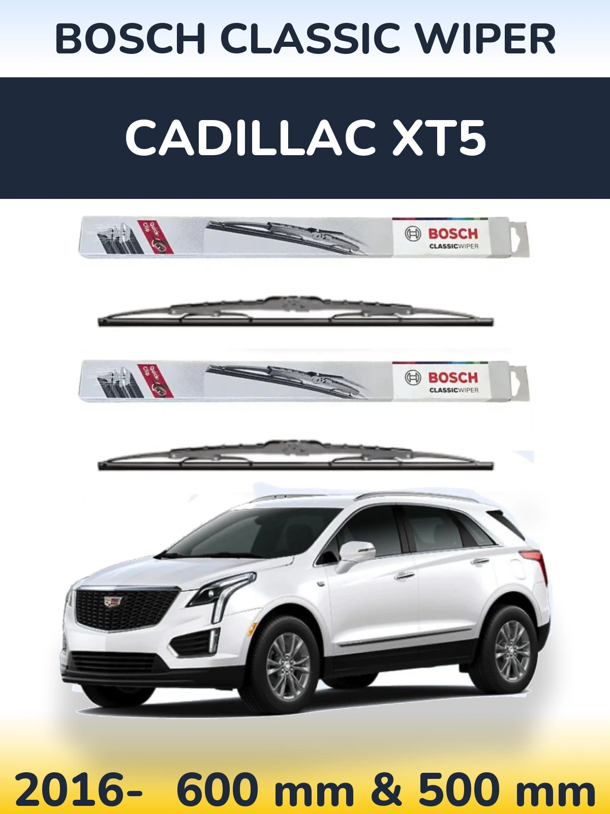 Torkarblad BOSCH Classic Wiper för Cadillac XT5