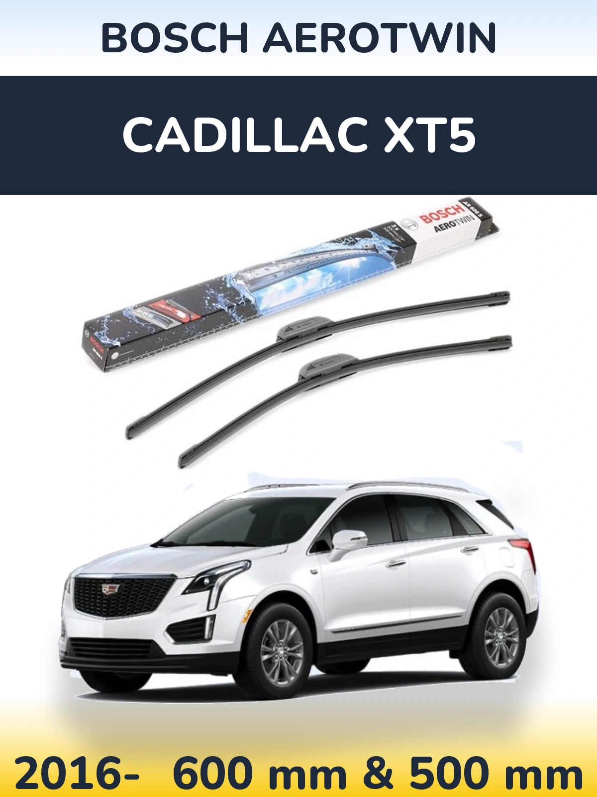 Torkarblad BOSCH AeroTwin för Cadillac XT5