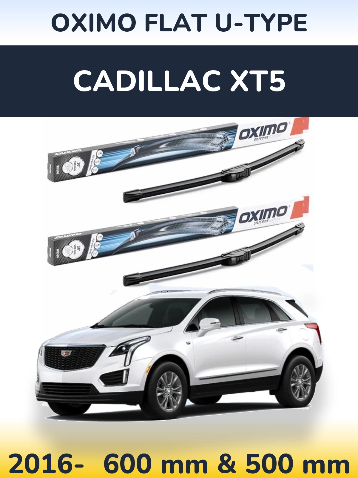 Torkarblad Oximo Flat U-type för Cadillac XT5