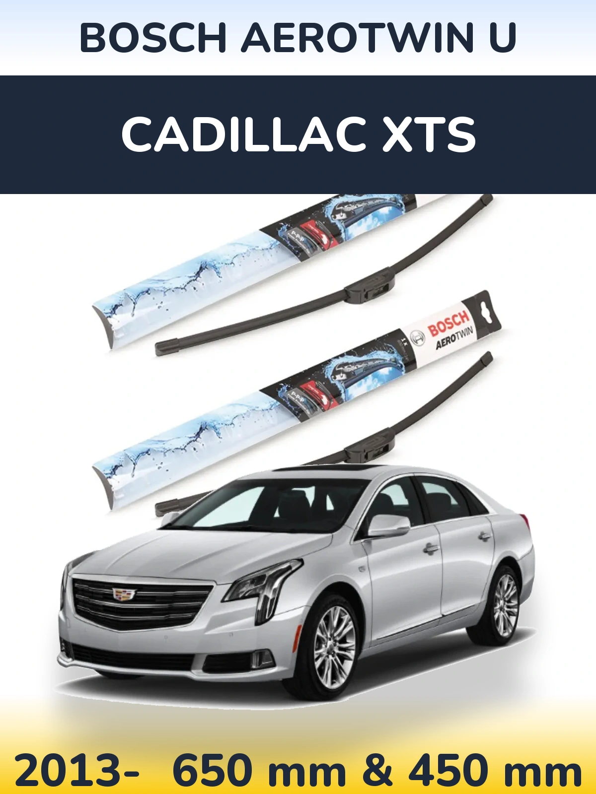 Torkarblad BOSCH AeroTwin U för Cadillac XTS