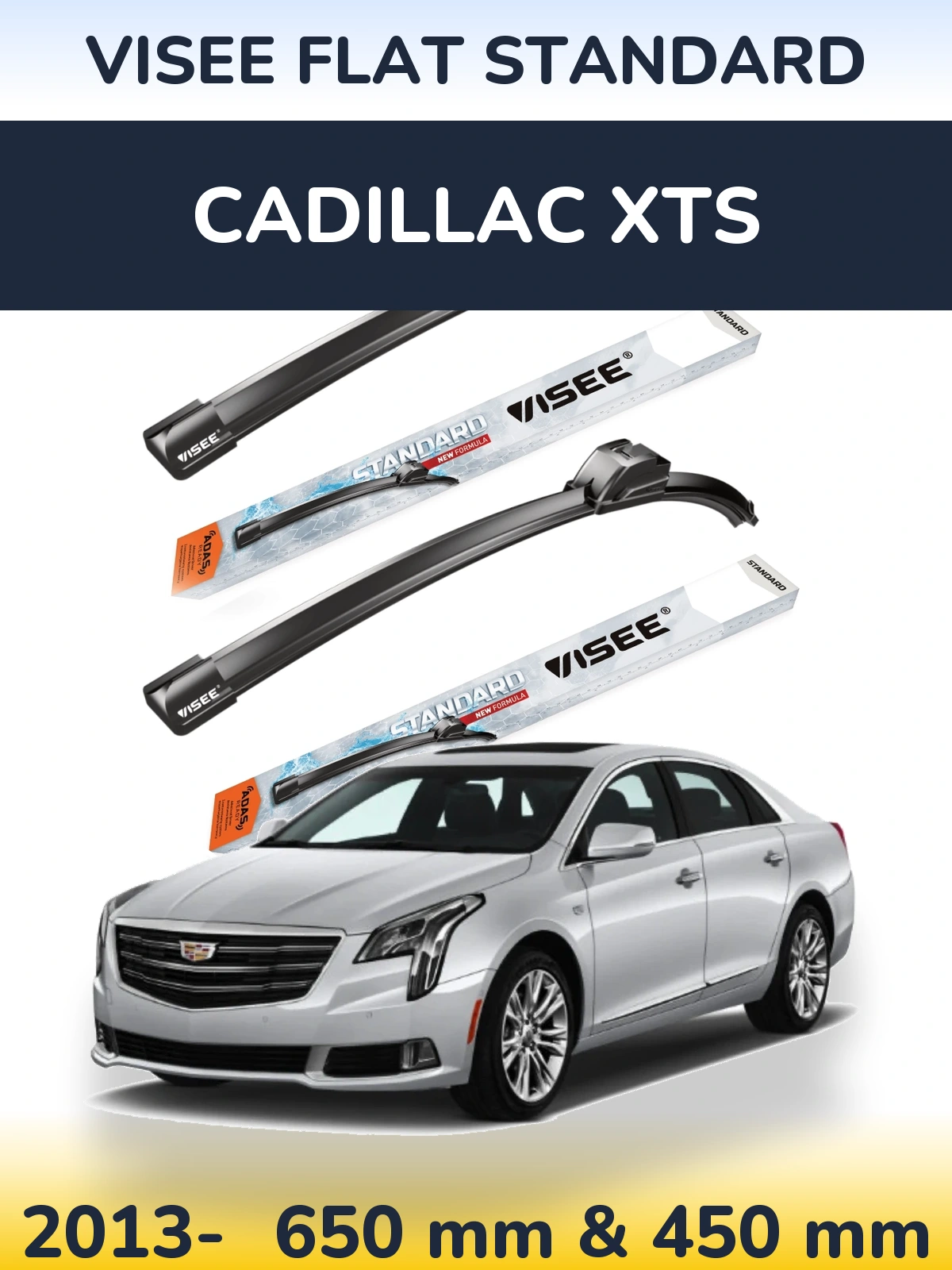 Torkarblad VISEE FLAT STANDARD för Cadillac XTS