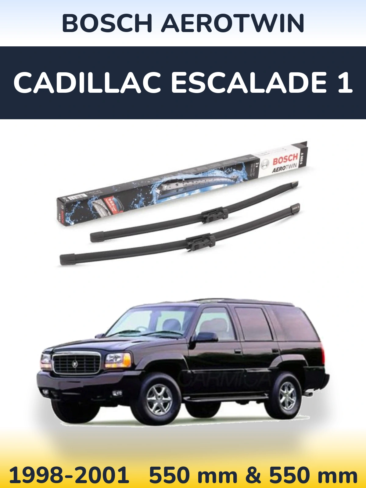 Torkarblad BOSCH AeroTwin för Cadillac Escalade 1