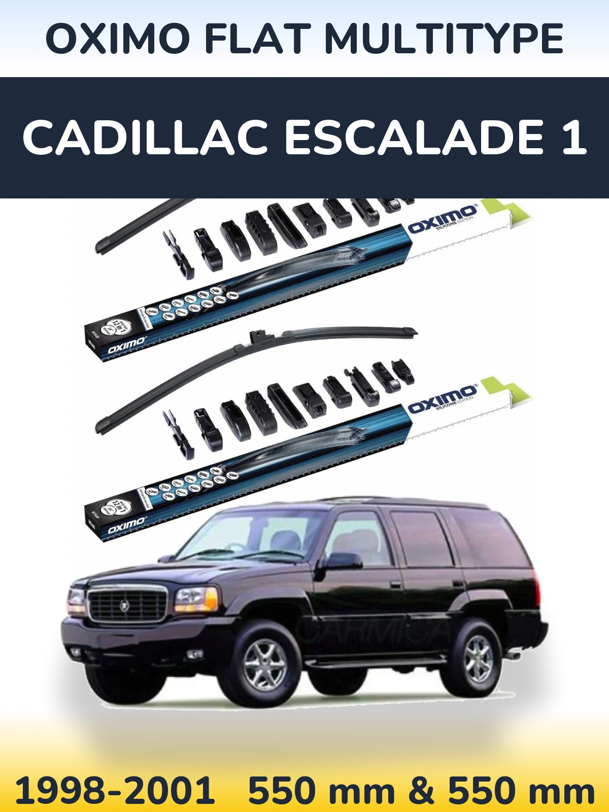 Torkarblad Oximo Flat MultiType för Cadillac Escalade 1