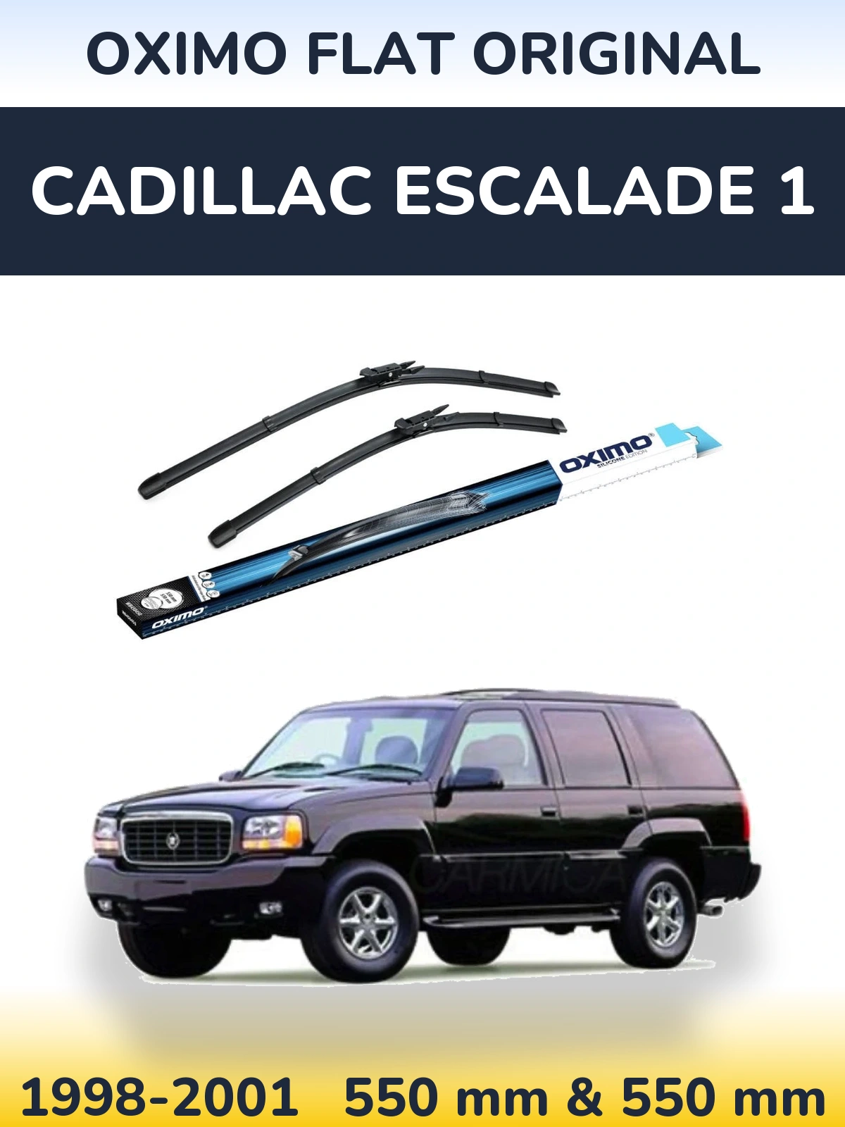 Комплект передніх щіток Oximo Flat Original 550 & 550 мм для Cadillac Escalade 1 1998-2001