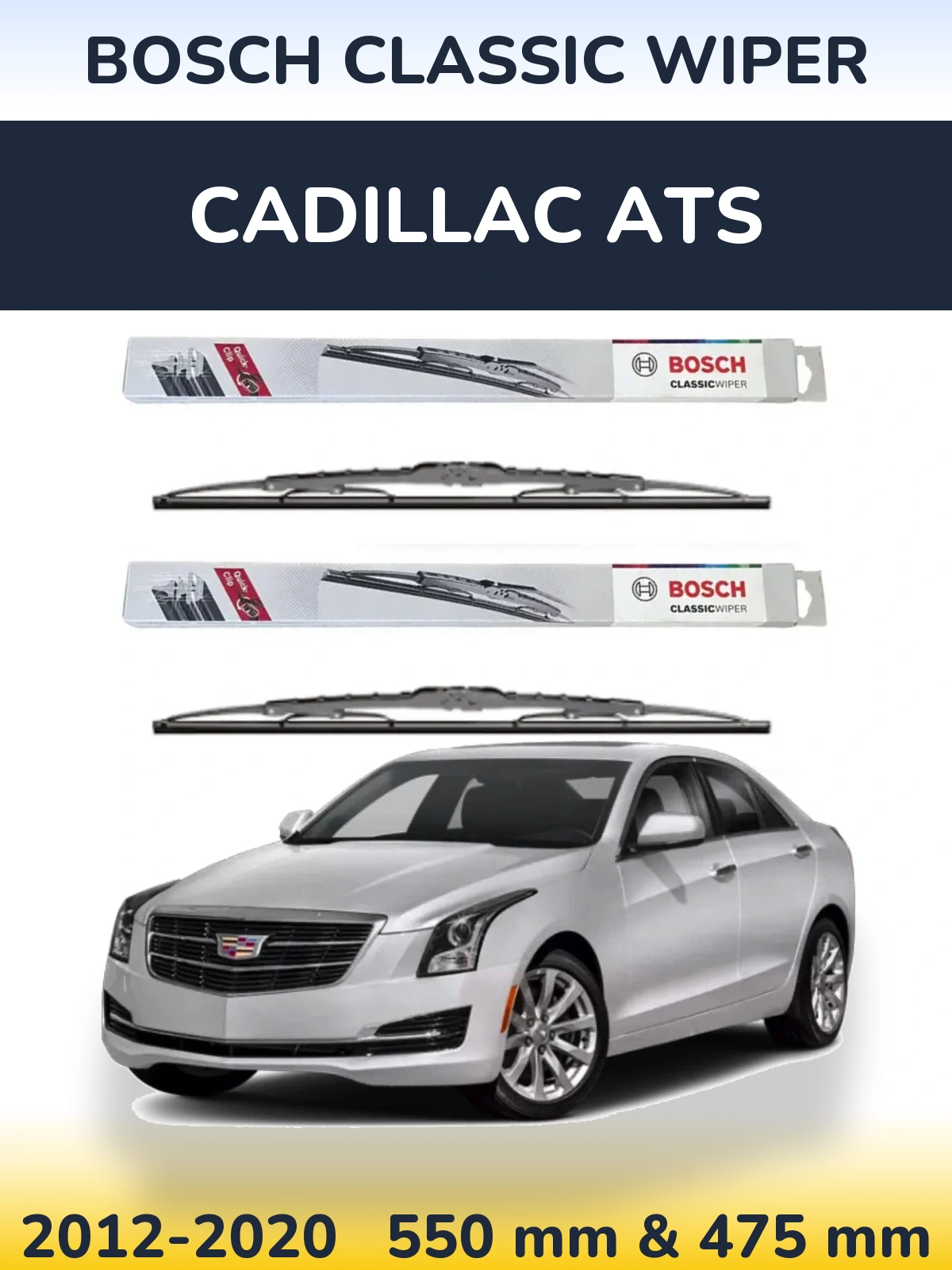 Torkarblad BOSCH Classic Wiper för Cadillac ATS