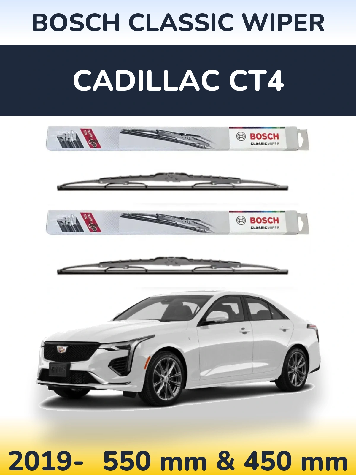 Torkarblad BOSCH Classic Wiper för Cadillac CT4