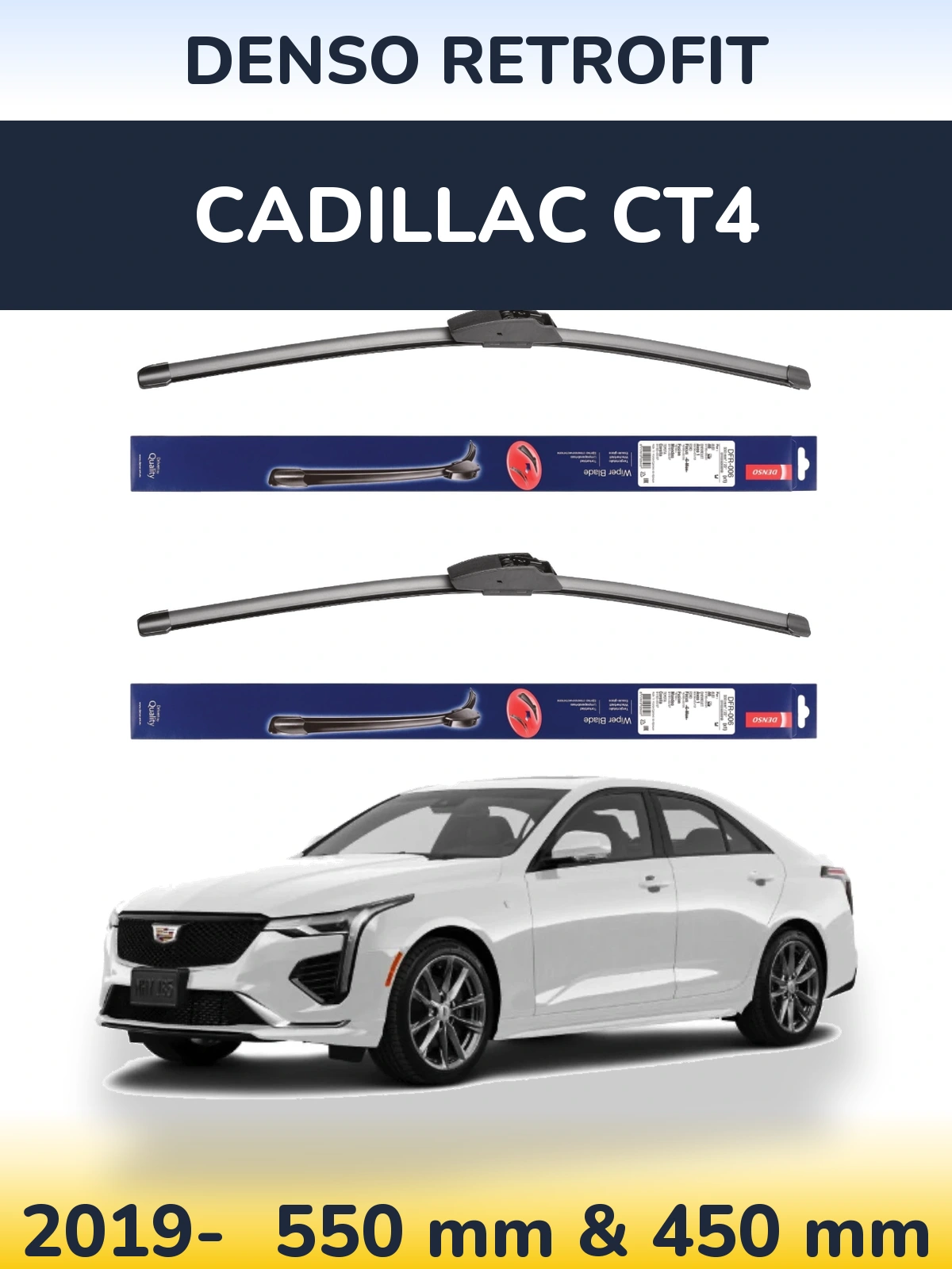 Torkarblad Denso Retrofit för Cadillac CT4