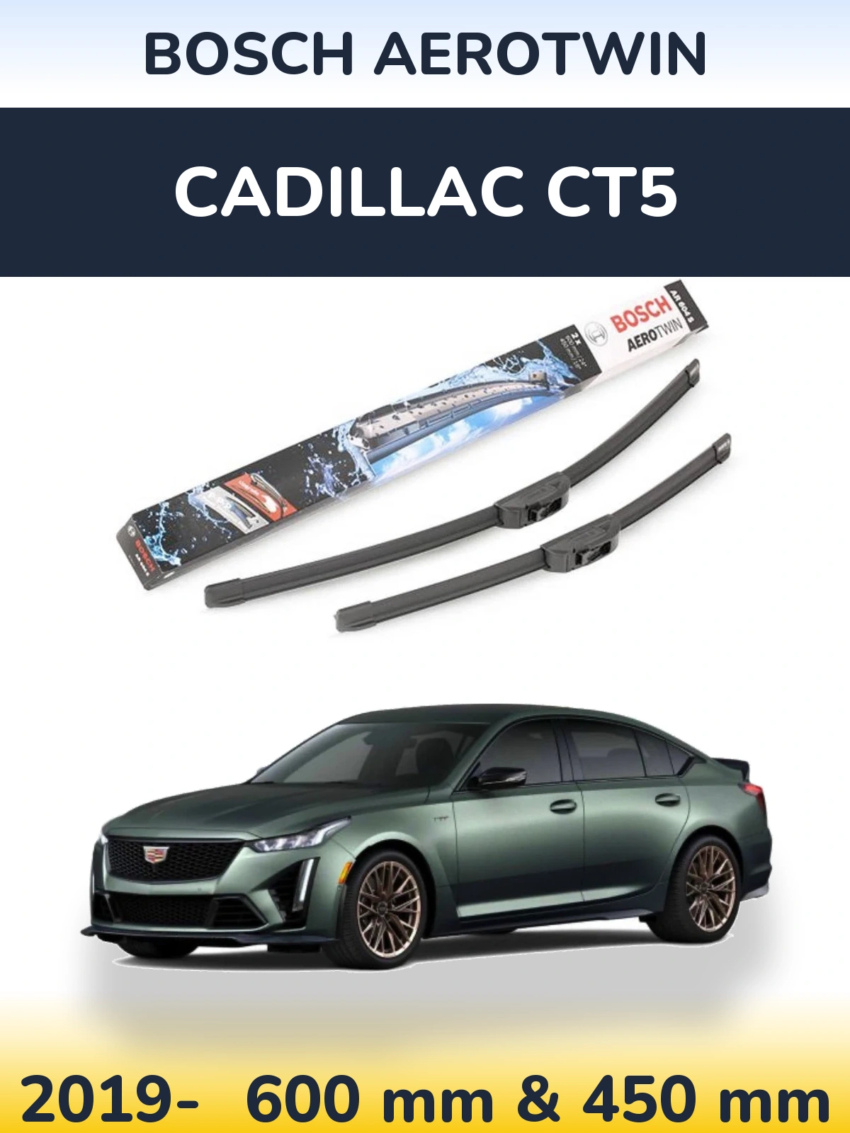 Torkarblad BOSCH AeroTwin för Cadillac CT5