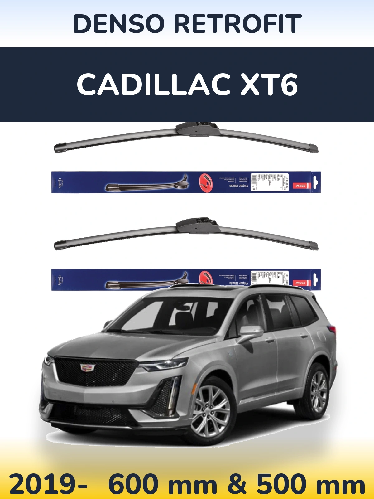 Torkarblad Denso Retrofit för Cadillac XT6