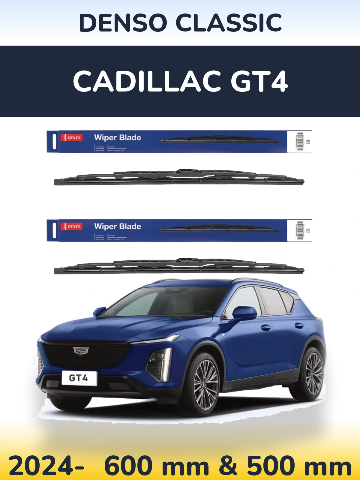 Torkarblad Denso Classic för Cadillac GT4