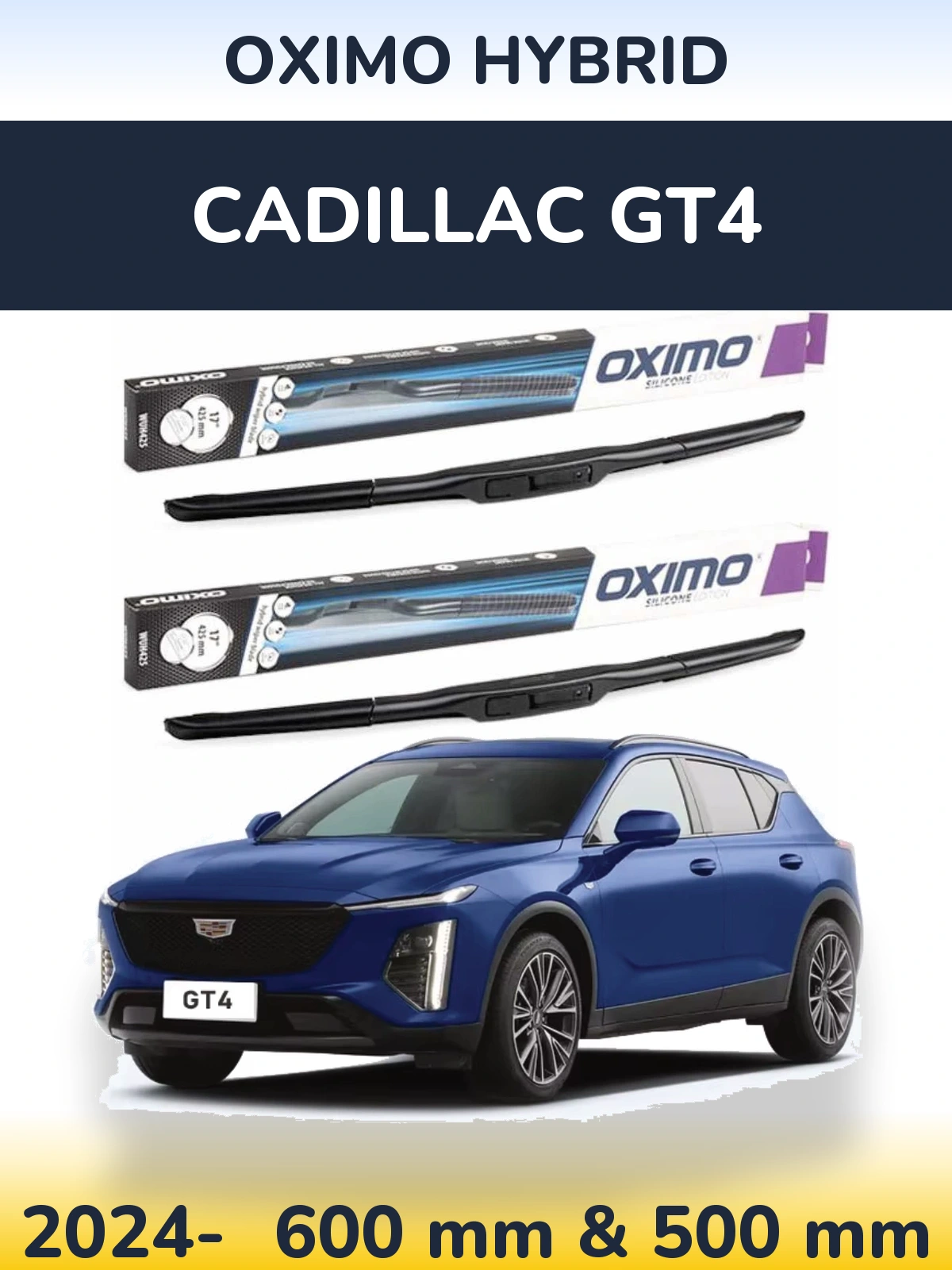 Torkarblad Oximo Hybrid för Cadillac GT4