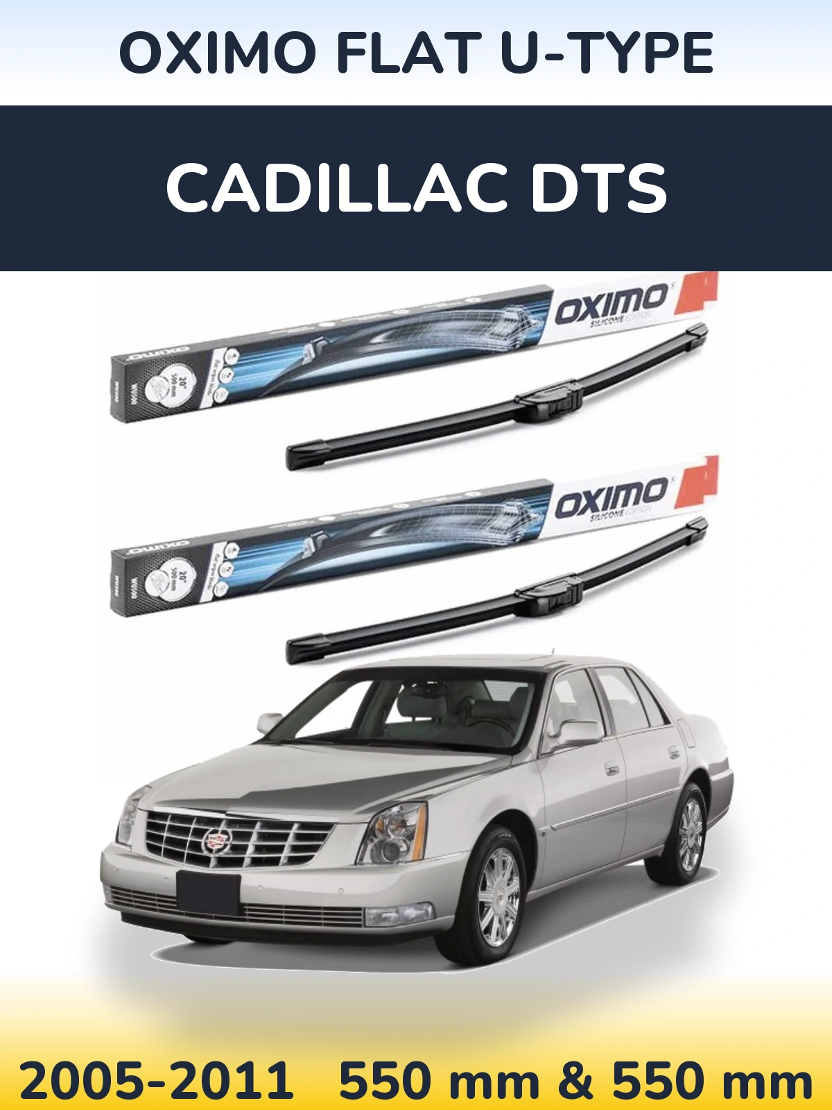 Torkarblad Oximo Flat U-type för Cadillac DTS