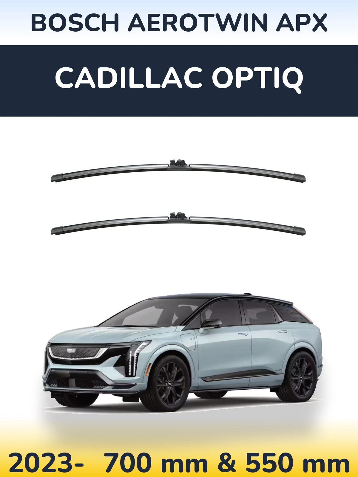 Torkarblad BOSCH AeroTwin APX för Cadillac Optiq