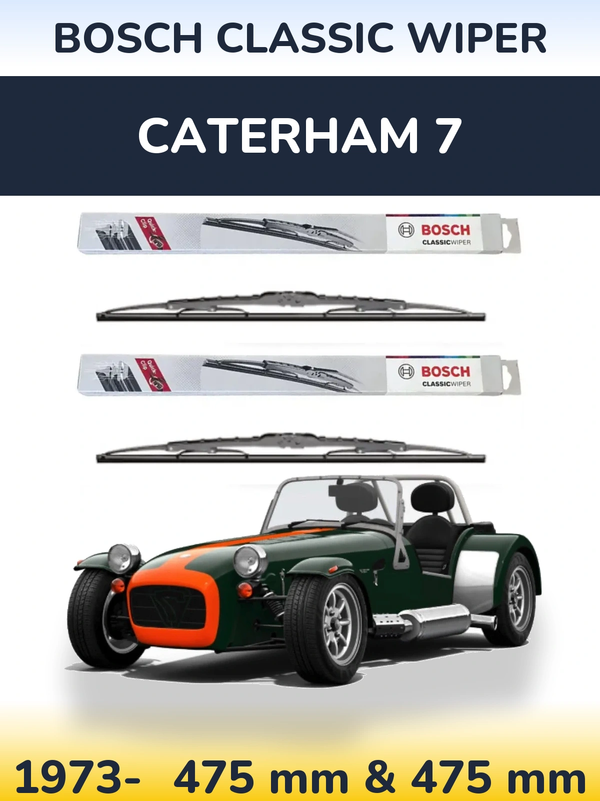 Torkarblad BOSCH Classic Wiper för Caterham 7