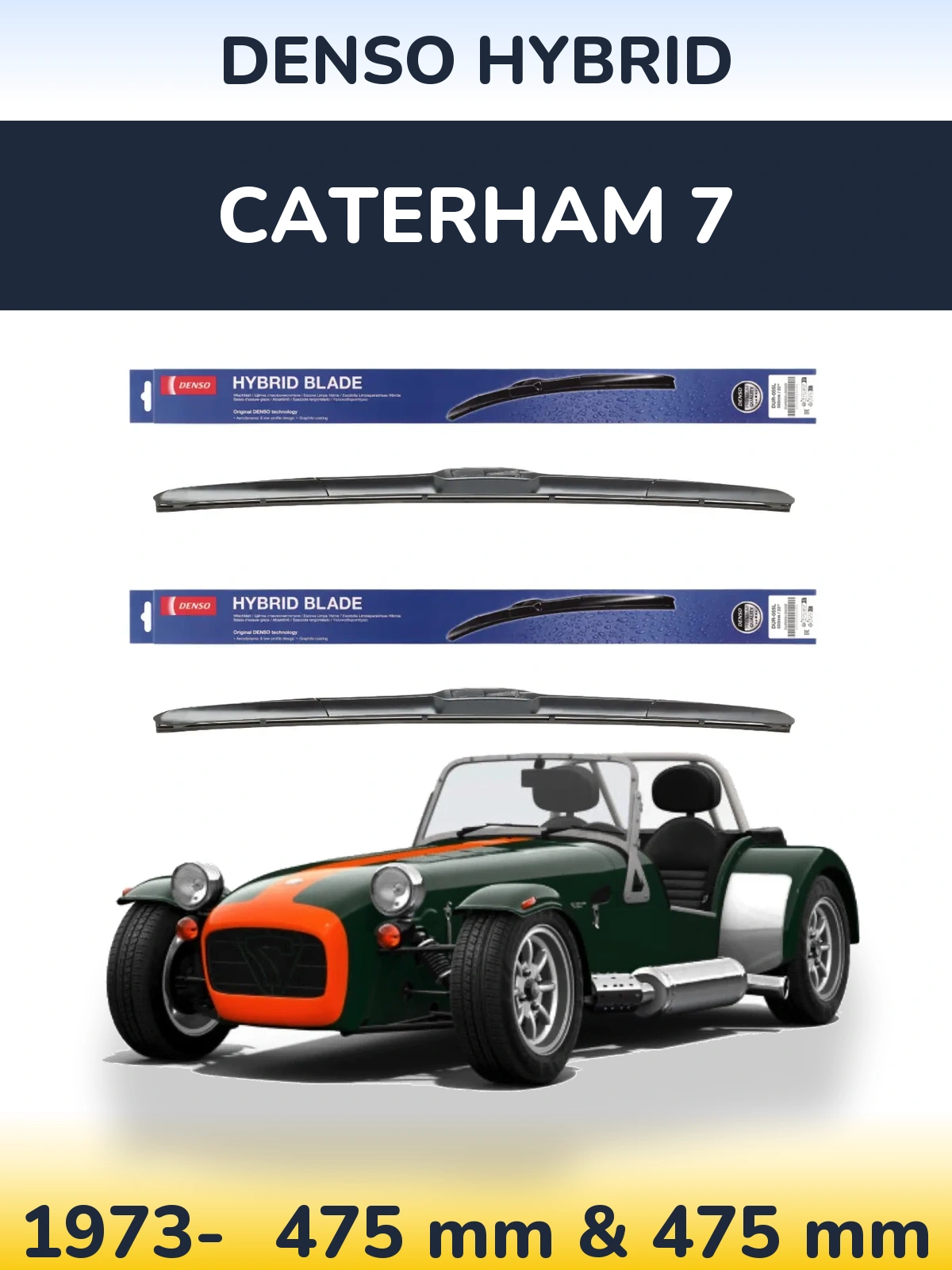 Torkarblad Denso Hybrid för Caterham 7
