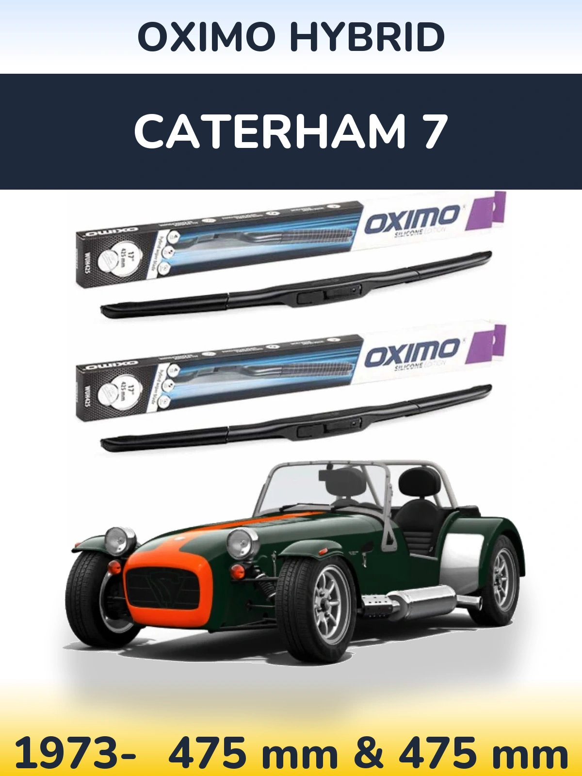 Torkarblad Oximo Hybrid för Caterham 7