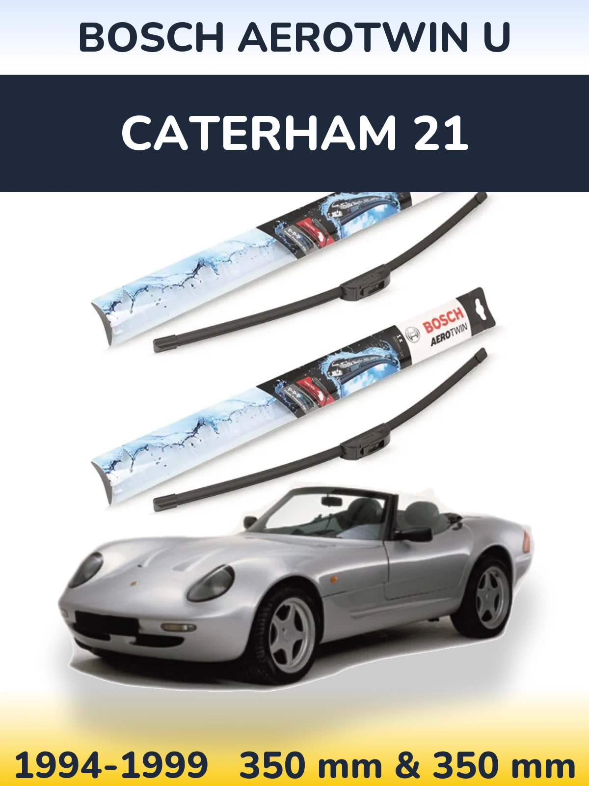 Torkarblad BOSCH AeroTwin U för Caterham 21