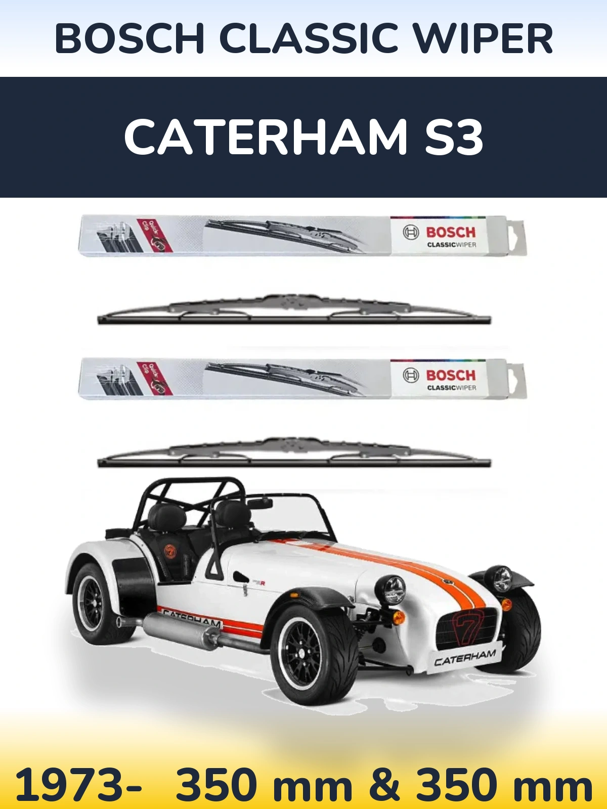 Torkarblad BOSCH Classic Wiper för Caterham S3