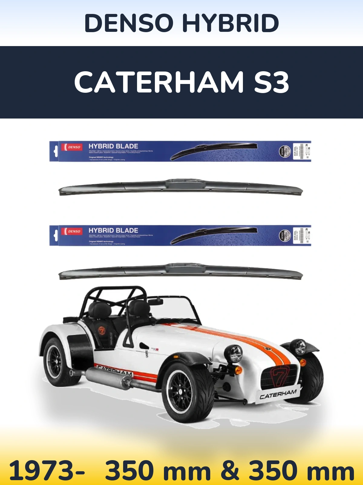 Torkarblad Denso Hybrid för Caterham S3
