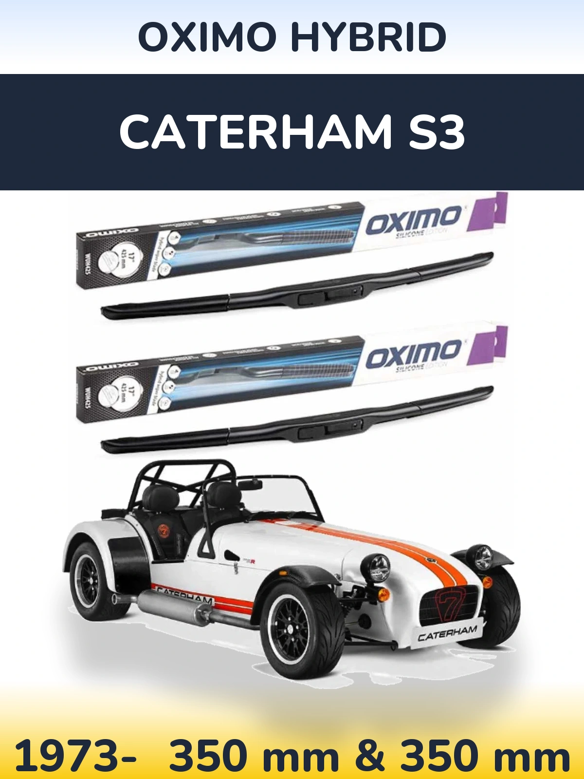 Torkarblad Oximo Hybrid för Caterham S3