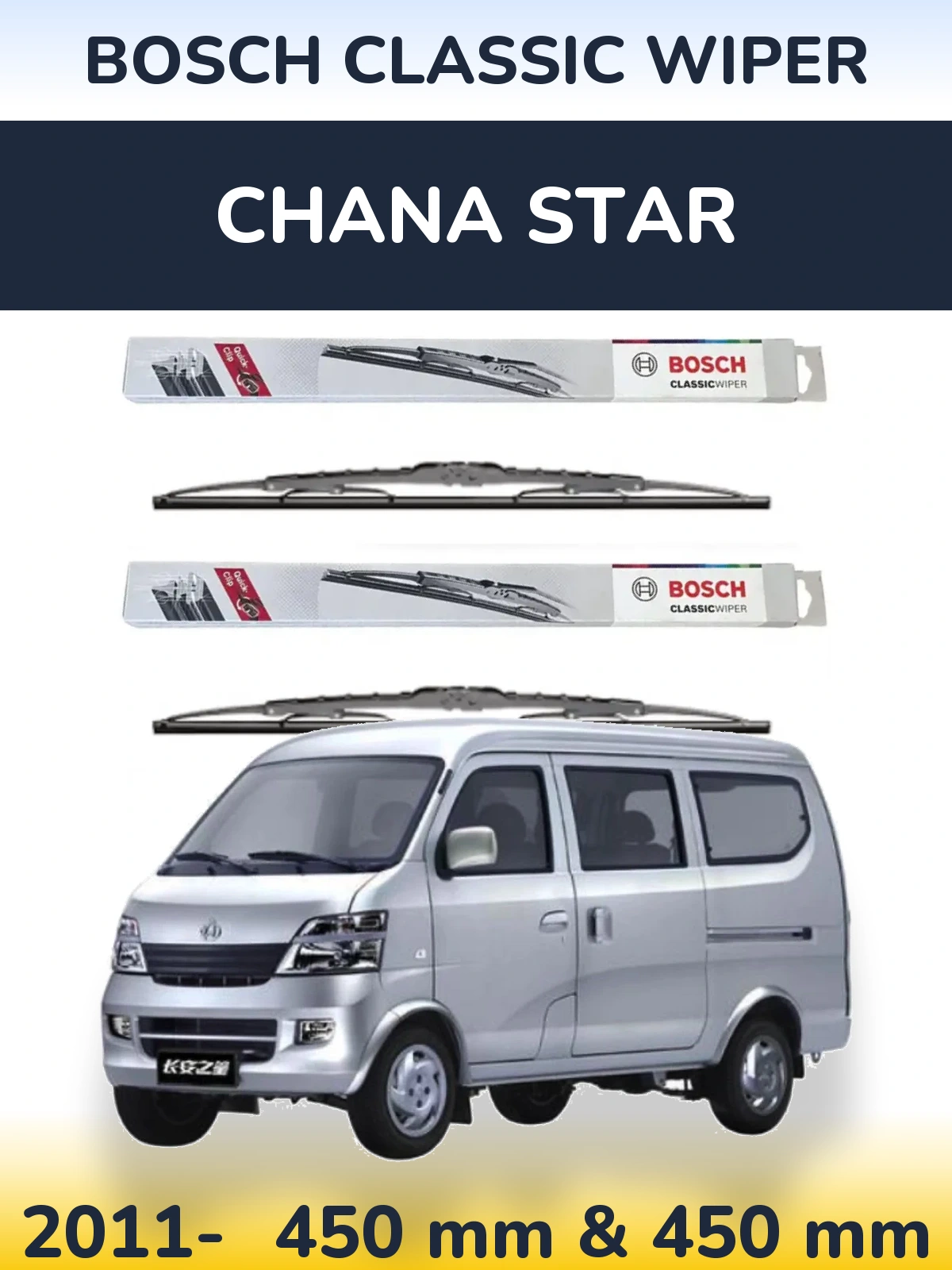 Torkarblad BOSCH Classic Wiper för Chana Star