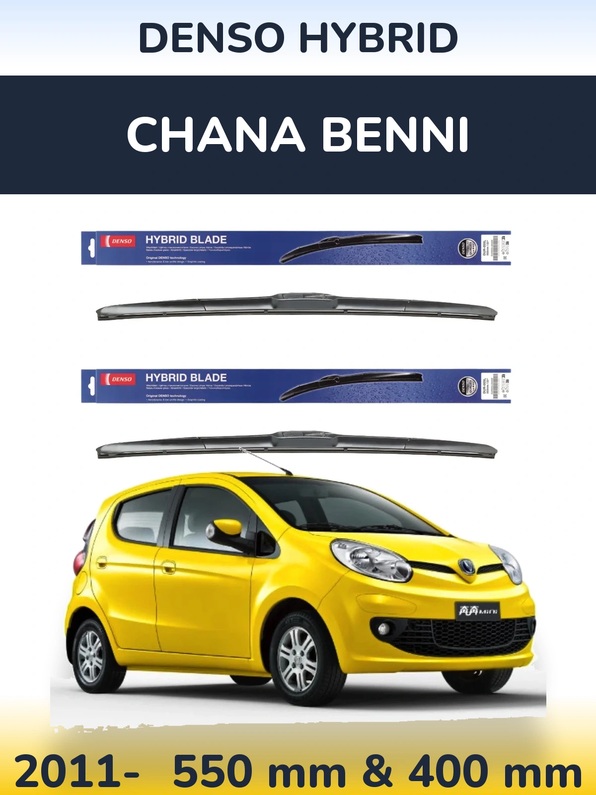 Torkarblad Denso Hybrid för Chana Benni