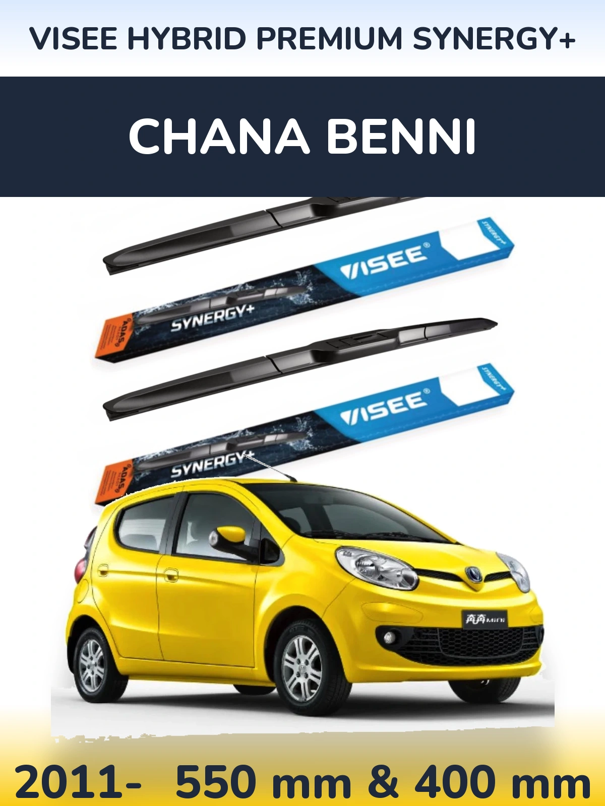 Torkarblad VISEE HYBRID PREMIUM SYNERGY+ för Chana Benni