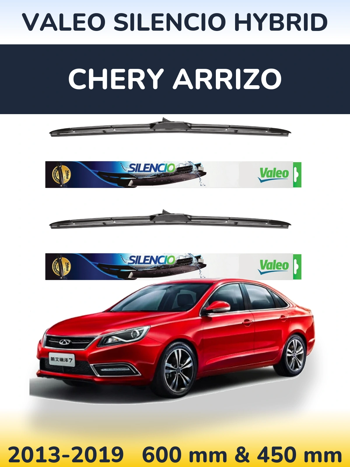 Torkarblad Valeo Silencio Hybrid för Chery Arrizo