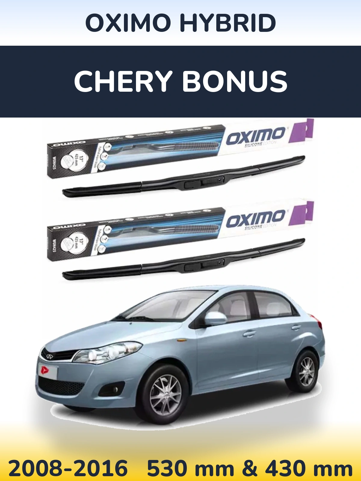 Torkarblad Oximo Hybrid för Chery Bonus